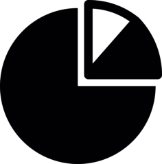 Circular Pie Graph Simple Icon Svg Vector, Free Vectors File